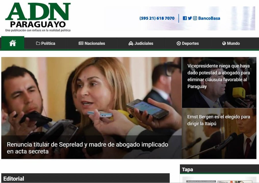 ADN Paraguayo noticias