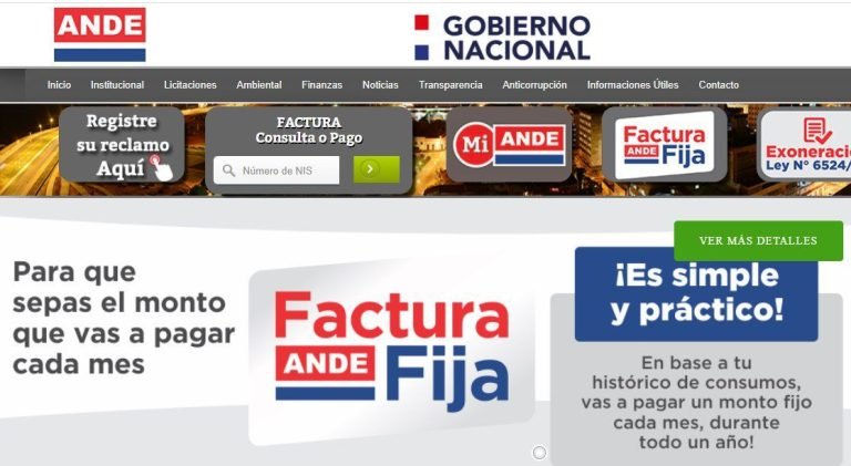 Cómo Acceder a la Factura Fija de ANDE