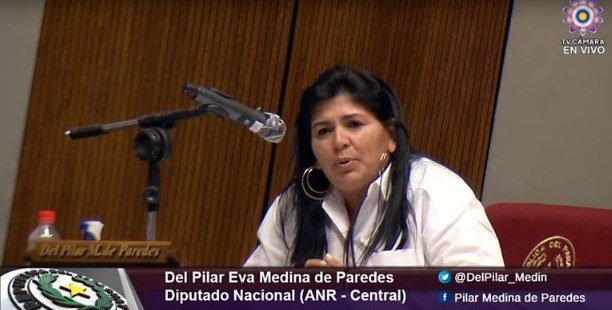 Fiscalía imputa a diputada colorada Del Pilar Medina por violar cuarentena sanitaria