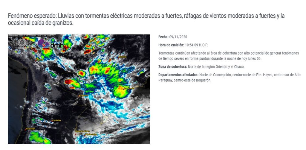 Aviso De Meteorología: Lluvias Con Tormentas Eléctricas Moderadas A Fuertes