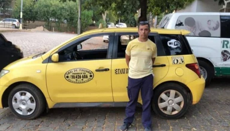 Detienen a taxista en el predio del IPS por ser presunto reducidor