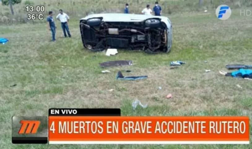 Accidente de tránsito deja 4 muertos en santaní
