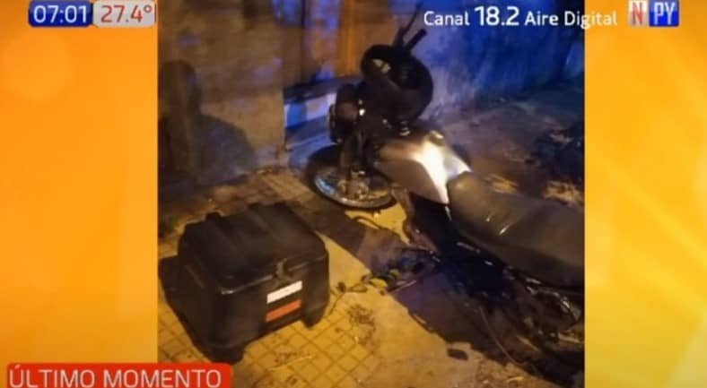 Encuentran muerto a un motociclista en Asunción