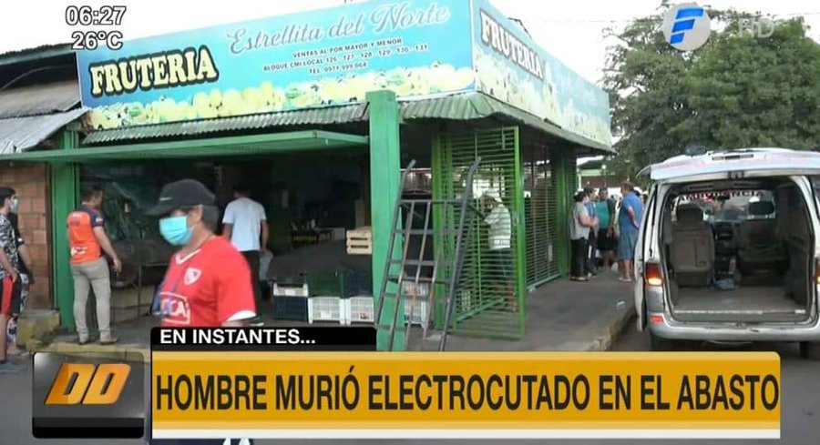 Hombre muere electrocutado en el Mercado de Abasto