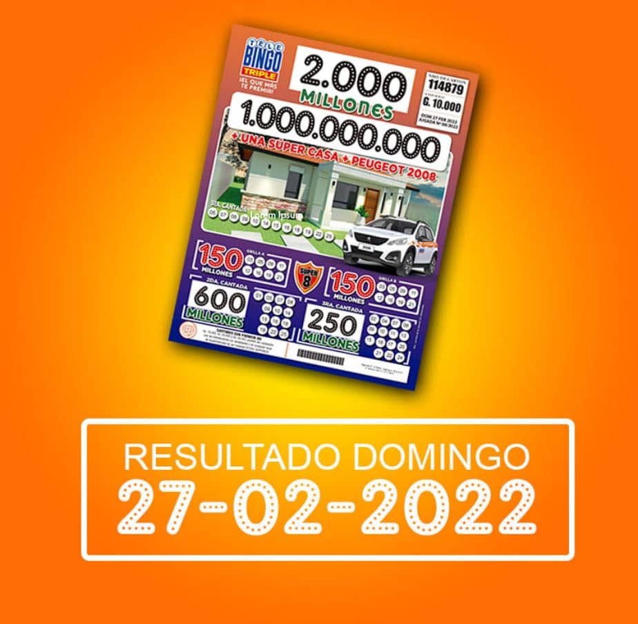 Resultado Del Sorteo De Telebingo Triple 27 De Febrero 2022