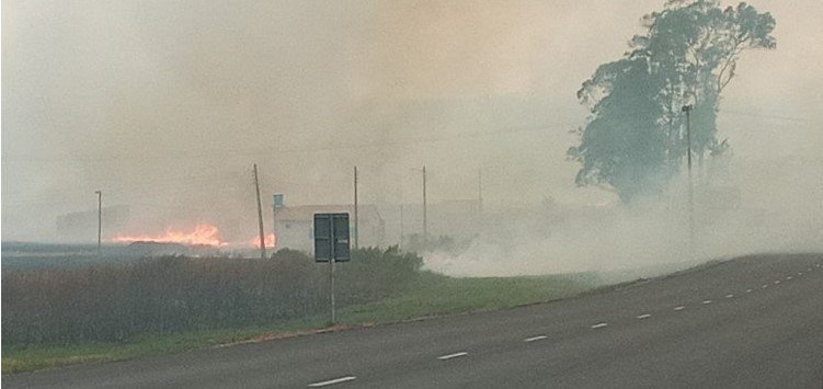Voraz incendio de más de 100 hectáreas en Quiindy