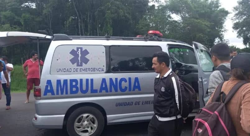 Sicarios atacan ambulancia y ultiman a víctima de atentado en Canindeyú