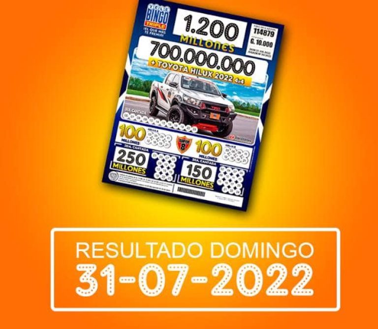 Resultado del Sorteo de Telebingo Triple 31 de Julio 2022