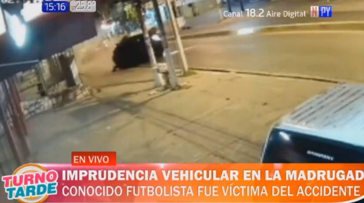 Julio Enciso sufre aparatoso accidente de tránsito