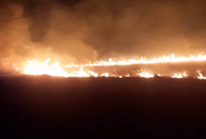 Reportan incendio forestal de grandes proporciones en Villeta