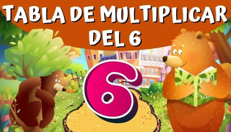 Tabla de multiplicar del 6