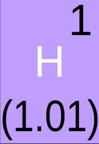 hidrógeno con un numero de masa