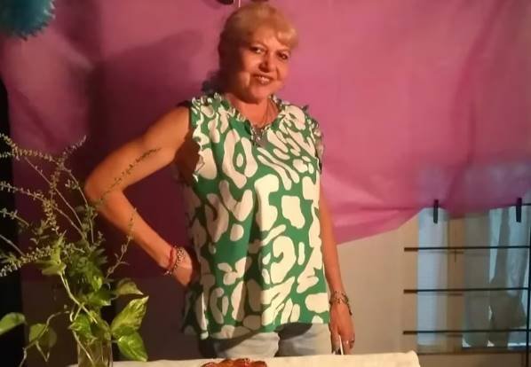 Cristina Ayala, en su cumpleaños número 60, celebrado el pasado 13 de enero (Facebook)