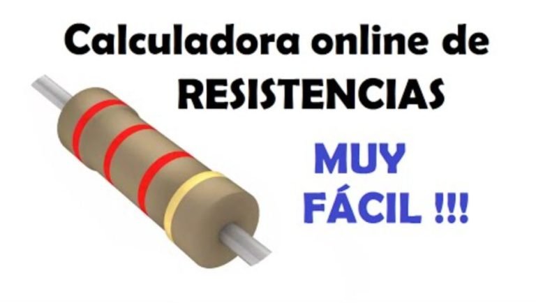 Calculadora de resistencias ONLINE