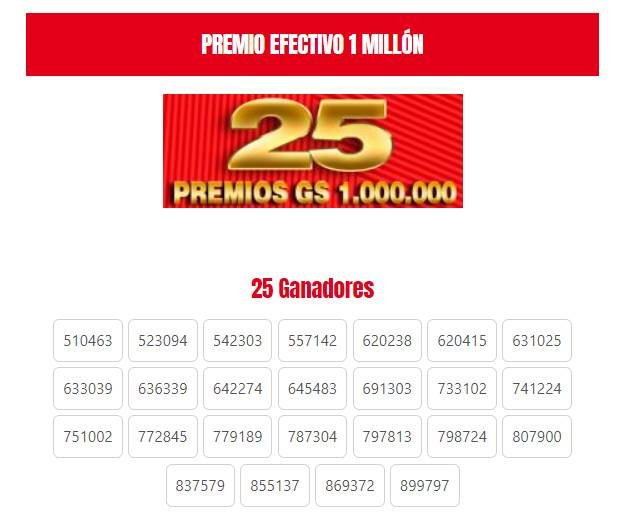 PREMIO EFECTIVO 1 MILLÓN