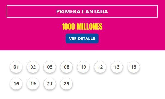 1RA CANTADA DEL TELEBINGO TRIPLE DEL 18-06-2023