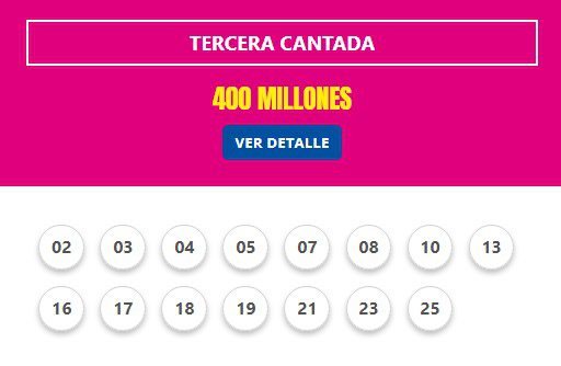 3RA CANTADA DEL TELEBINGO TRIPLE DEL 11-06-2023