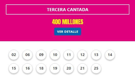 3RA CANTADA DEL TELEBINGO TRIPLE DEL 18-06-2023