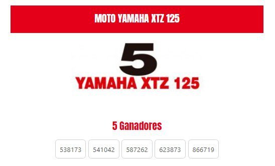 MOTO YAMAHA XTZ 125