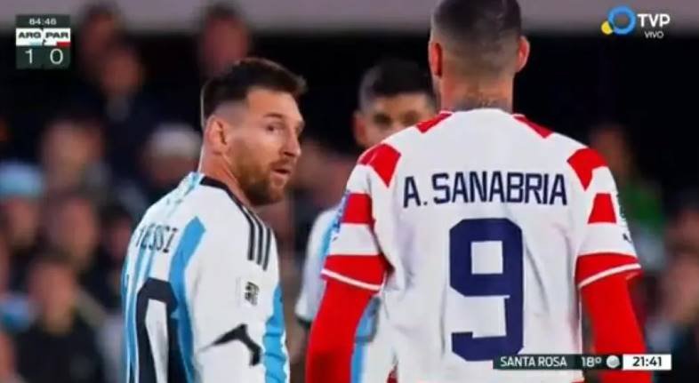 Sanabria Niega haber escupido a Messi