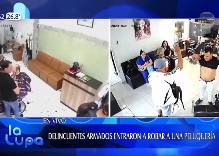 Robo a mano armada a una Peluquería en Asunción