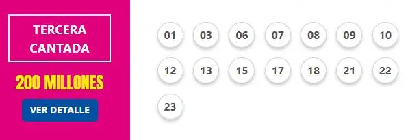 resultado telebingo triple 02 de junio 2024 Tercera cantada