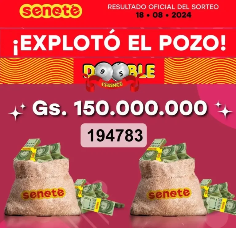 Seneté Resultado del 18 de Agosto del 2024