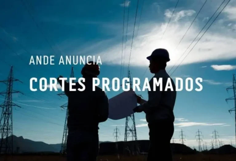 Ande anuncia cortes programados para el Domingo 25 de Agosto de 2024