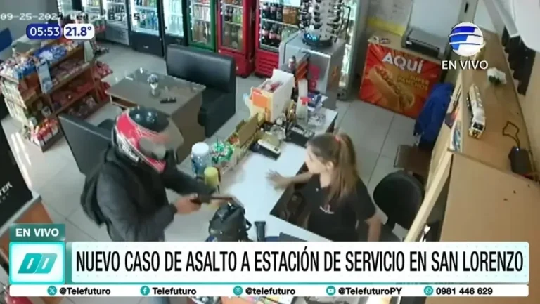 Asalto a estación de servicios en San Lorenzo