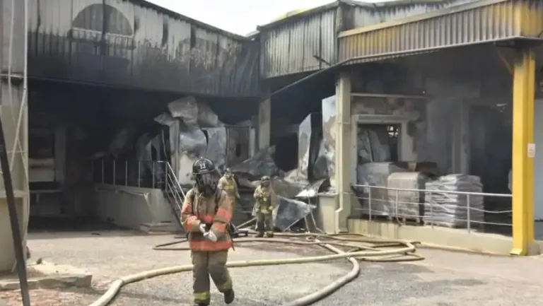 Bomberos Logran Controlar Incendio en Planta Procesadora de Pollos en Capiatá