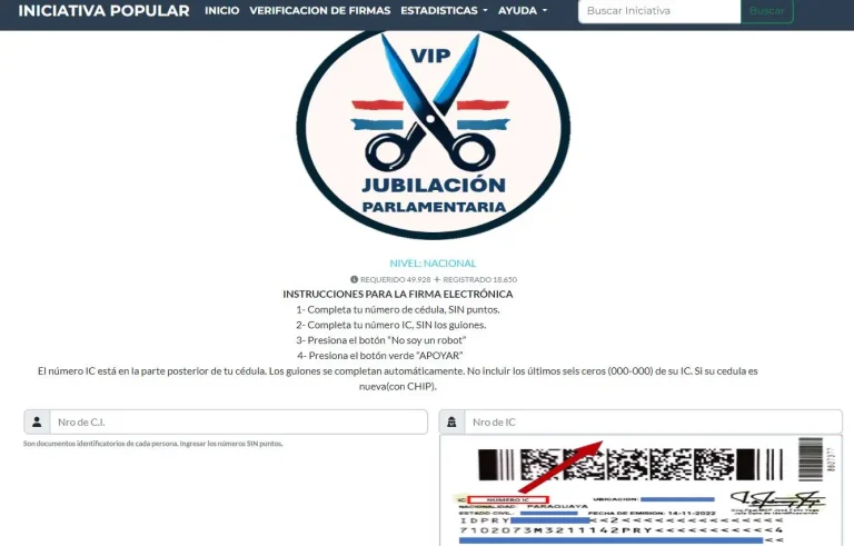 iniciativa popular la no jubilacion vip