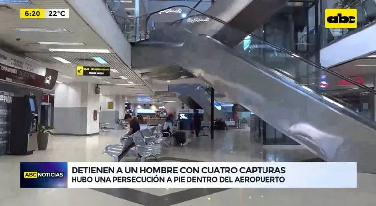 Arrestan a Hombre Tras Persecución de Película en el Aeropuerto Silvio Pettirossi