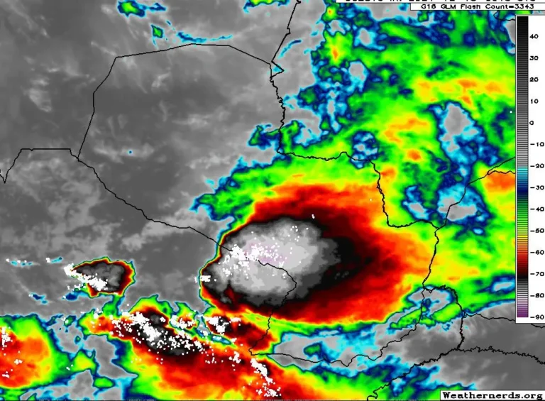 Persisten las lluvias con tormentas en todo el país