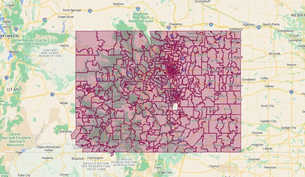 Codigo Postal - Zip Code de Denver CO - EEUU