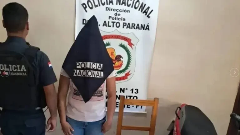 Trabajadora doméstica detenida por robo de G. 56 millones