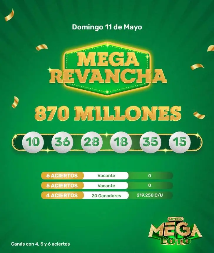 Resultado de Mega Revancha 11-5-2025