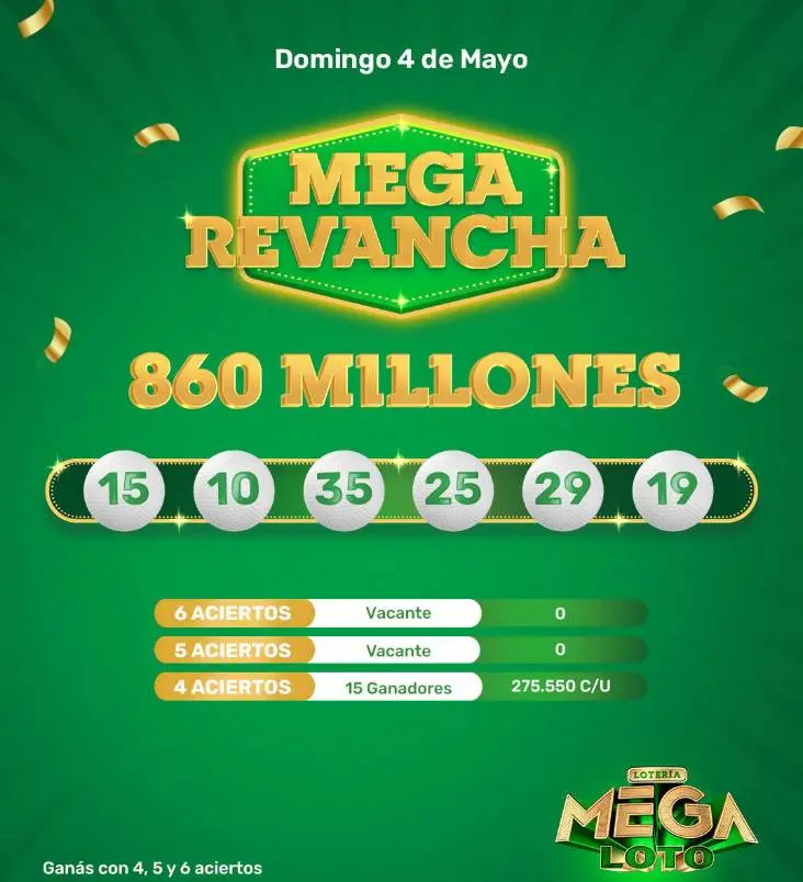 Resultado de Mega Revancha 4-5-2025
