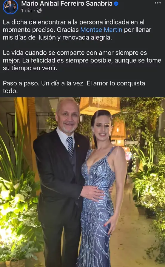 Mario Ferreiro y su nueva pareja